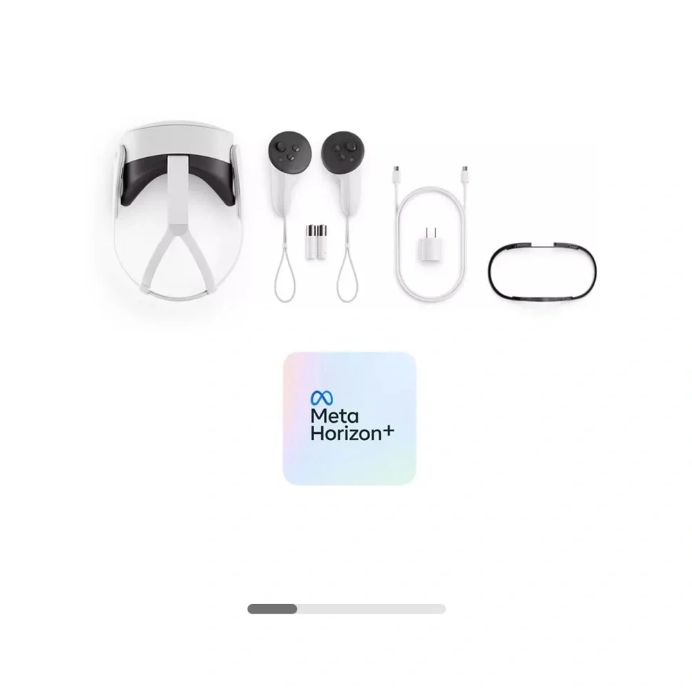 VR Headset with Controllers - White and Black used 1 time!!
